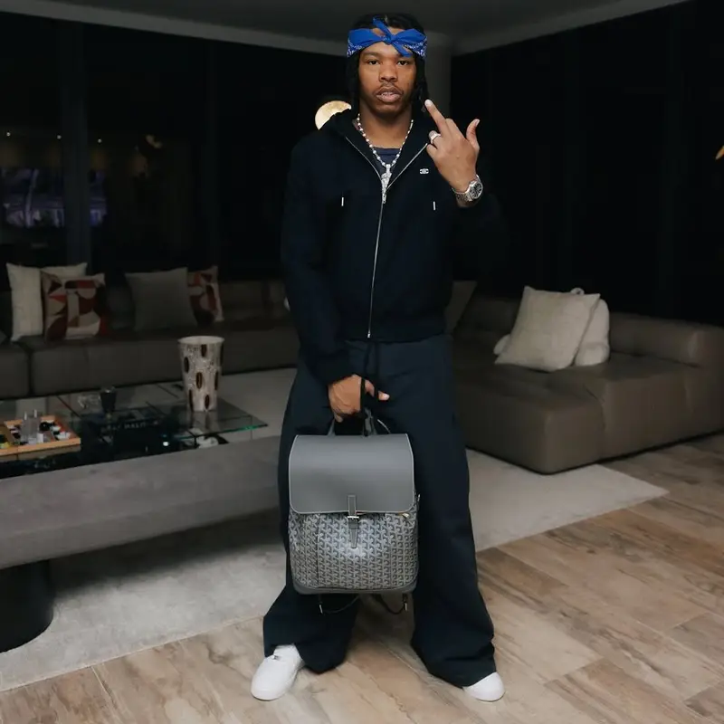Lil Baby outfit in Celine, Nike, and Audemars Piguet, 2025