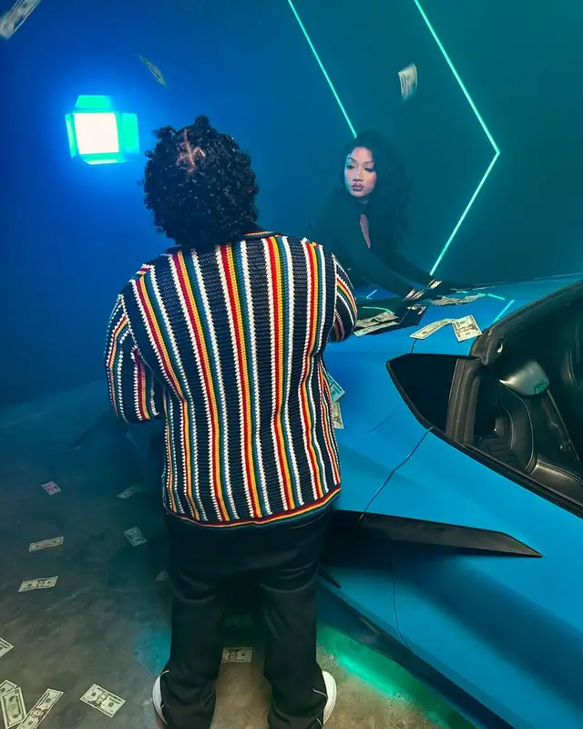 Finesse2tymes outfit in Casablanca and Nike, 2025