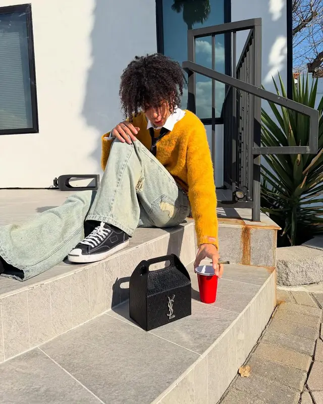 Iann Dior outfit in Wish Me Luck, Moncler, and Converse, 2025