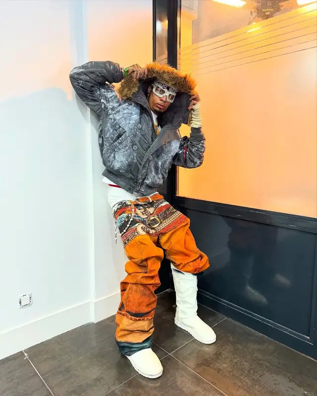 Jbadvss outfit in Acne Studios, Ugg, and Telfar, 2025