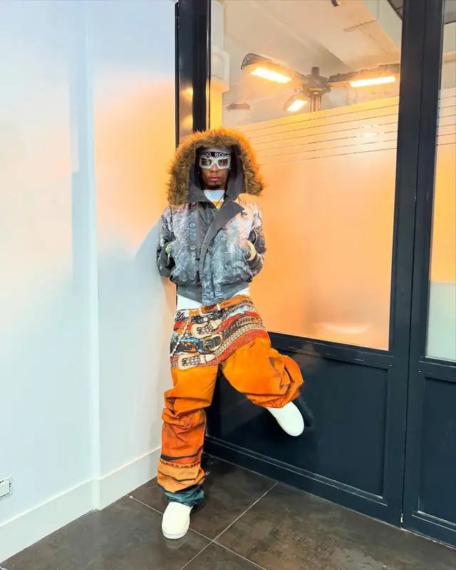 Jbadvss outfit in Acne Studios, Ugg, and Telfar, 2025