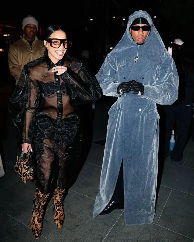 NLE Choppa outfit in Luar and Saint Laurent, 2025