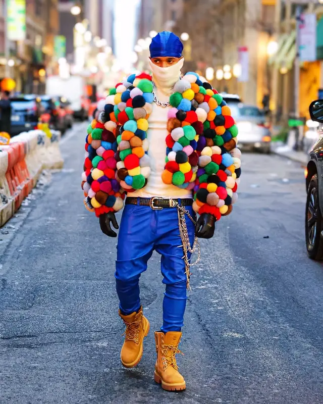 NLE Choppa outfit in Romeo Hunte, Louis Vuitton, and Timberland, 2025