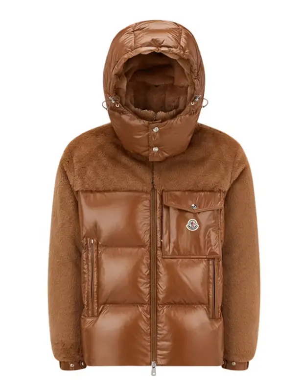 Moncler Thymelee Short Down Jacket Light Brown $2800