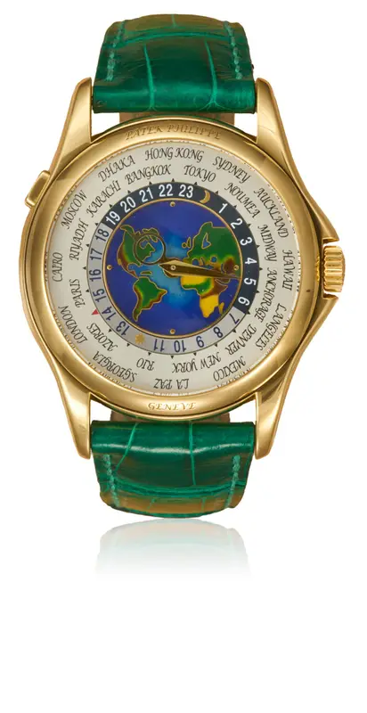 Patek Philippe 40mm Complications World Time White Dial Watch $100000