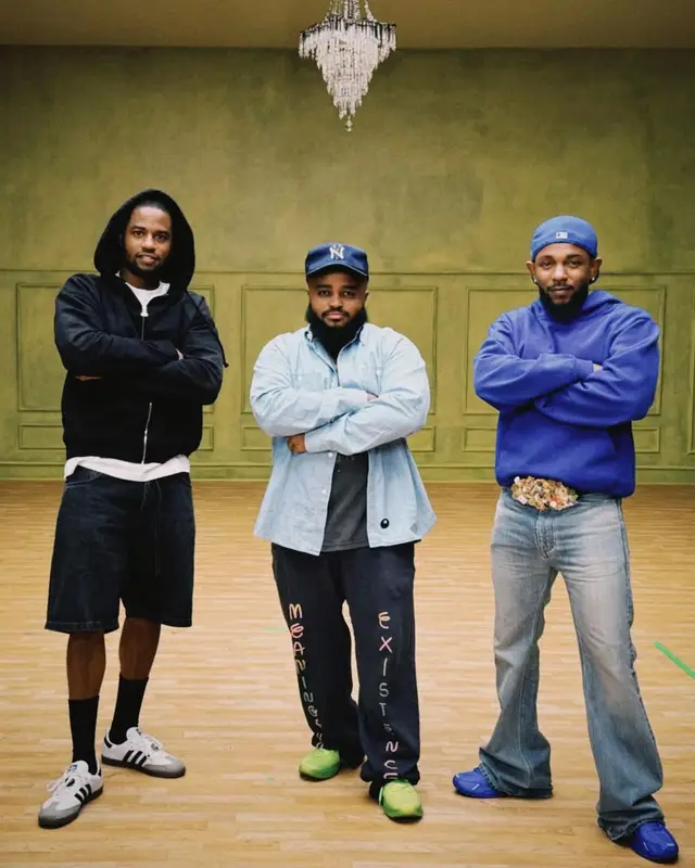 Kendrick Lamar outfit in Los Angeles Apparel, ERL, and New Era, 2024