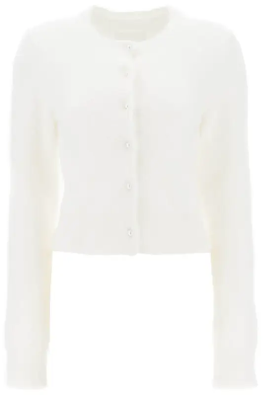 Maison Margiela Off-White Cropped Cardigan $1325
