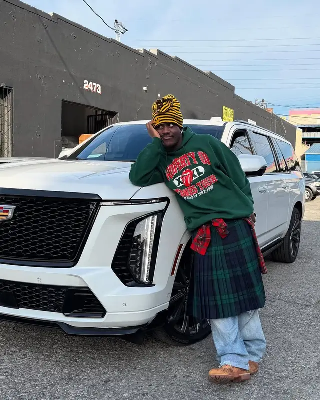 Lil Yachty outfit in Vintage, Patek Philippe, and Rolling Stones Merch, 2025