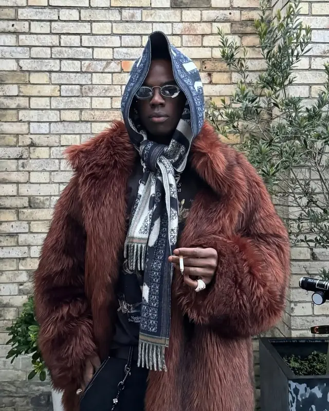 Rema outfit in Online Ceramics, Audemars Piguet, and Loewe, 2025
