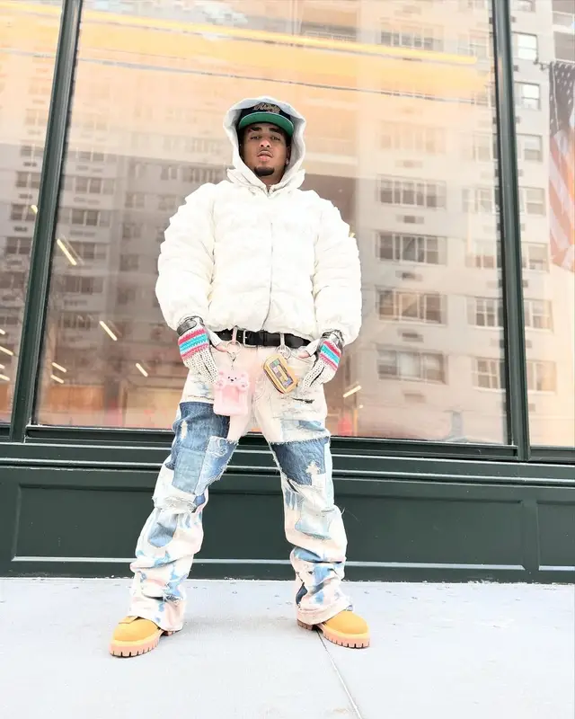 Ozuna outfit in Doublet, Rhude, and Mannahatta NYC, 2025