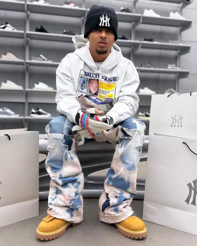 Ozuna outfit in Doublet, Rhude, and Mannahatta NYC, 2025