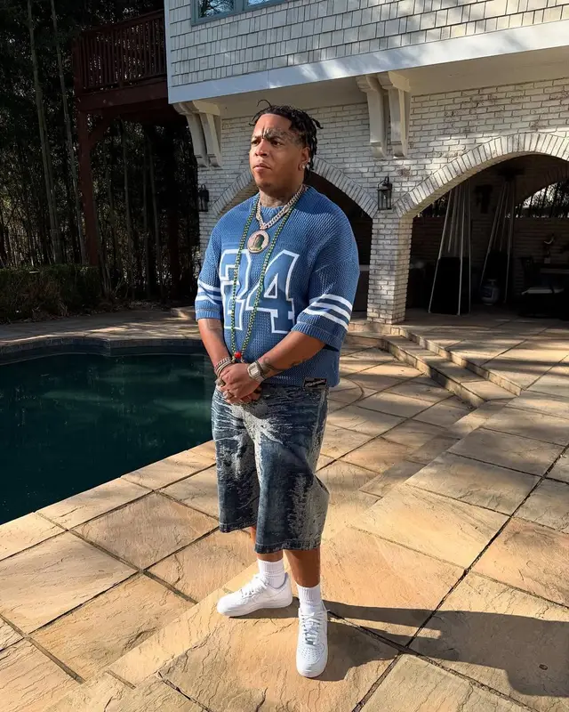 Lil Gotit outfit in Nahmias, Diesel, and Nike, 2025