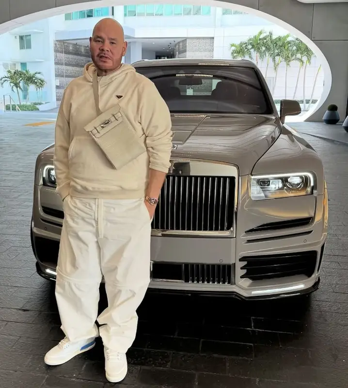 Fat Joe outfit in Prada, Jordan, and Hermes, 2025