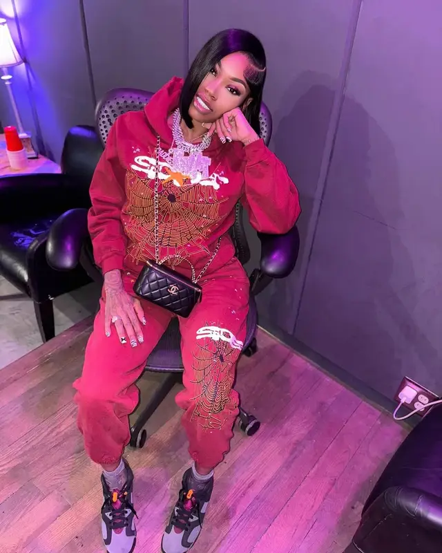 Asian Doll outfit in Spider Worldwide, Jordan, and Chanel, 2025
