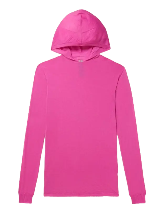 Rick Owens Cashmere Hoodie Pink $990