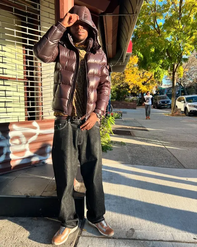 YT outfit in Moncler, Prada, and Ferragamo, 2024