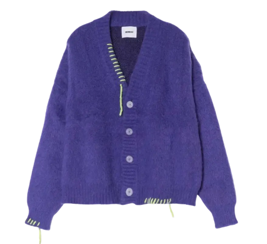 Bonsai Purple Mohair Cardigan  $150