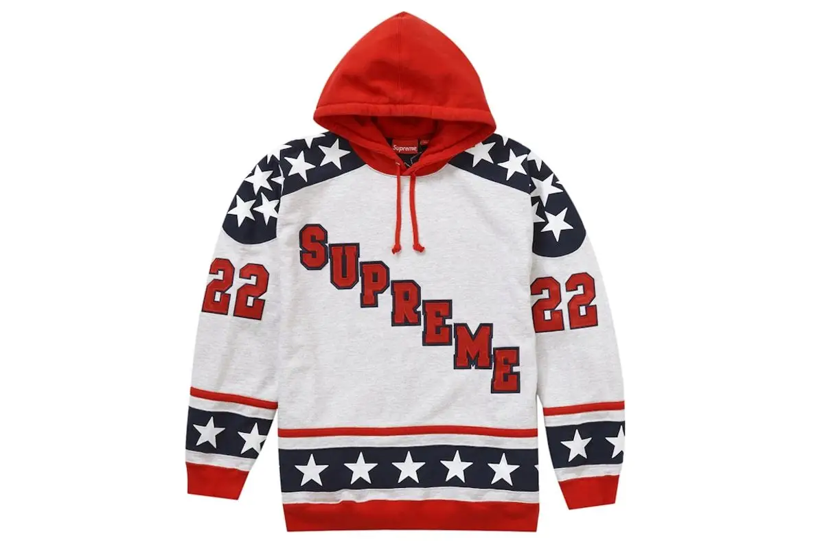 Supreme Hockey Hooded Sweatshirt  $250
