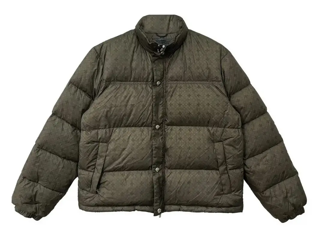 Chrome Hearts Monogram Olive Green Puffer Jacket $10000