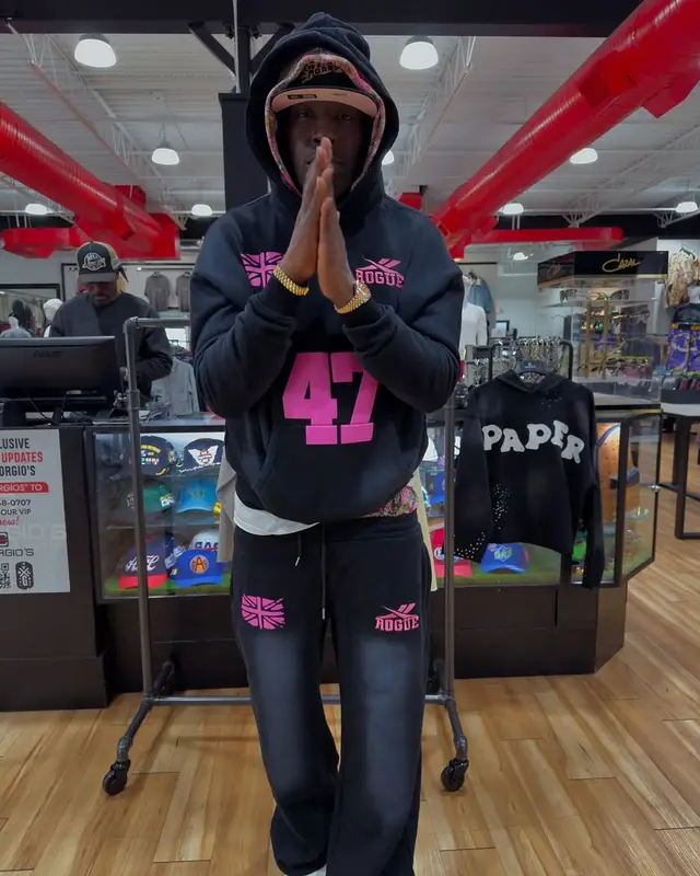 DJ Swamp Izzo outfit in Nike, Rolex, and Physical Culture , 2025