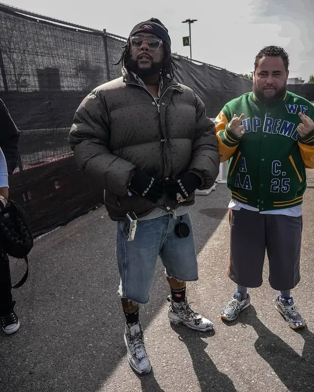 03 Greedo outfit in Maison Margiela, Chrome Hearts, and Matty Boy, 2025