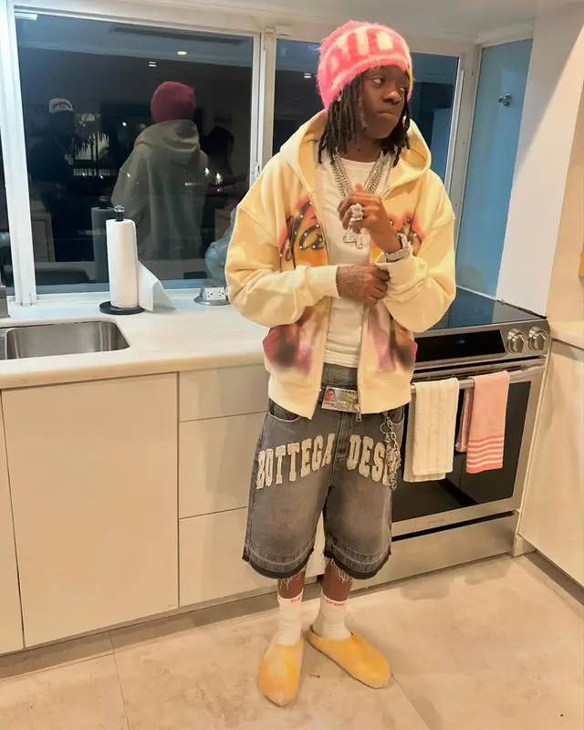 Jenn Carter outfit in Cough Syrup, Supreme, and Hanes, 2025