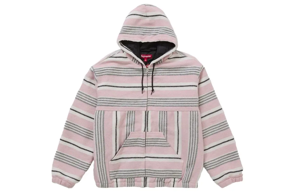 Supreme Woven Stripe Hooded Jacket $300