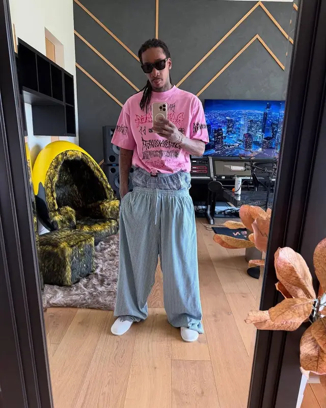 Wiz Khalifa outfit in Balenciaga and Chrome Hearts, 2025