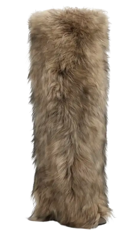 Alaïa Long Haired Lambskin Boots $4850