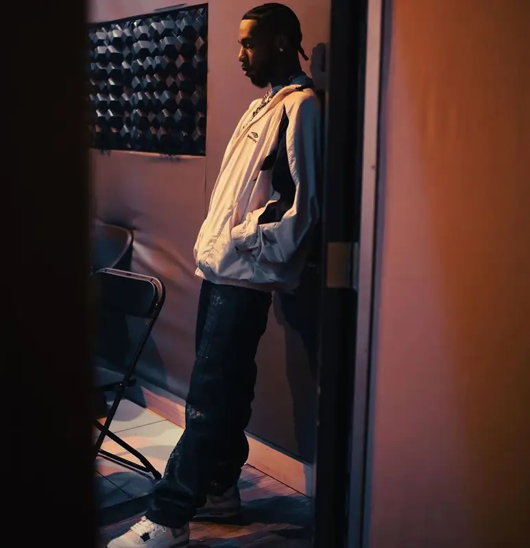 Key Glock outfit in Balenciaga, Bottega Veneta, and Jordan, 2025