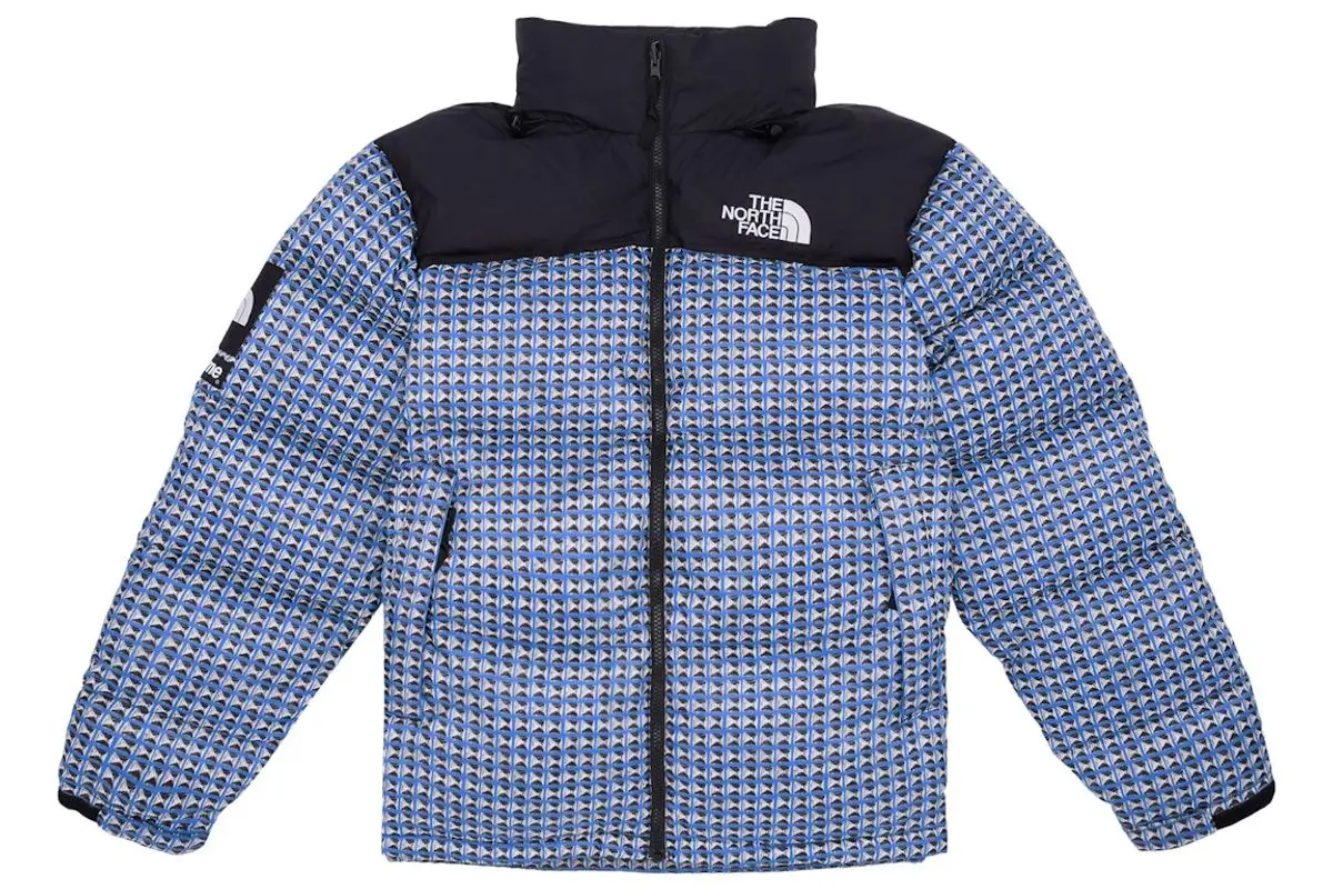 Supreme Studded Nuptse Jacket Royal $400