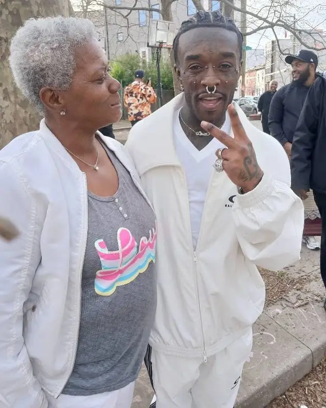 Lil Uzi Vert outfit in Balenciaga, Adidas, and Jeremy Scott, 2025