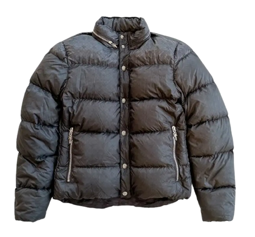 Chrome Hearts Black Cross Jacquard Puffer Jacket $7250
