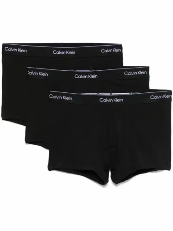 Calvin Klein Logo-waistband Boxers (pack Of Three) In Black $65