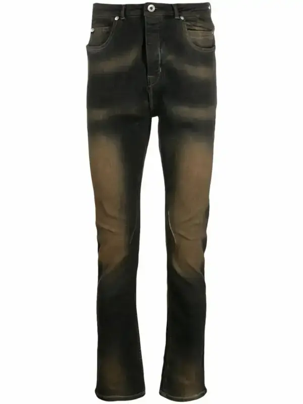 Rick Owens bleached-effect slim-cut jeans $780