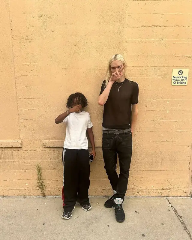 2hollis outfit in Rick Owens and Jordan, 2025