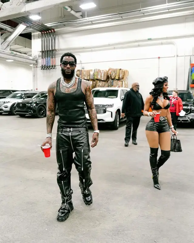 Gucci Mane outfit in Dsquared2, Hermes, and Tom Ford, 2025