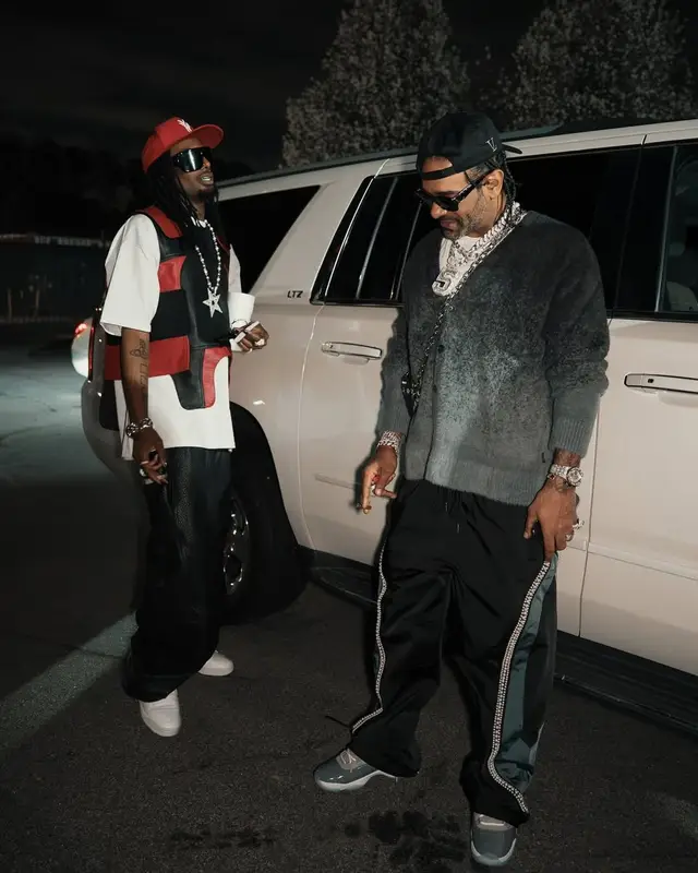 Jim Jones outfit in Jordan, Audemars Piguet, and Vintage Frames Company , 2025
