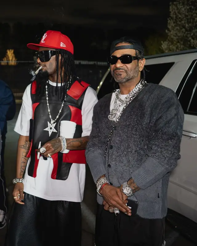 Jim Jones outfit in Jordan, Audemars Piguet, and Vintage Frames Company , 2025