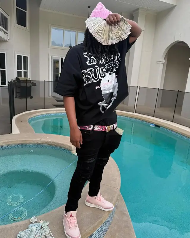 YN Jay outfit in Amiri, Louis Vuitton, and Supreme, 2025