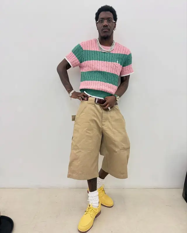 Lil Yachty outfit in Ralph Lauren, Patek Philippe, and Cartier, 2025