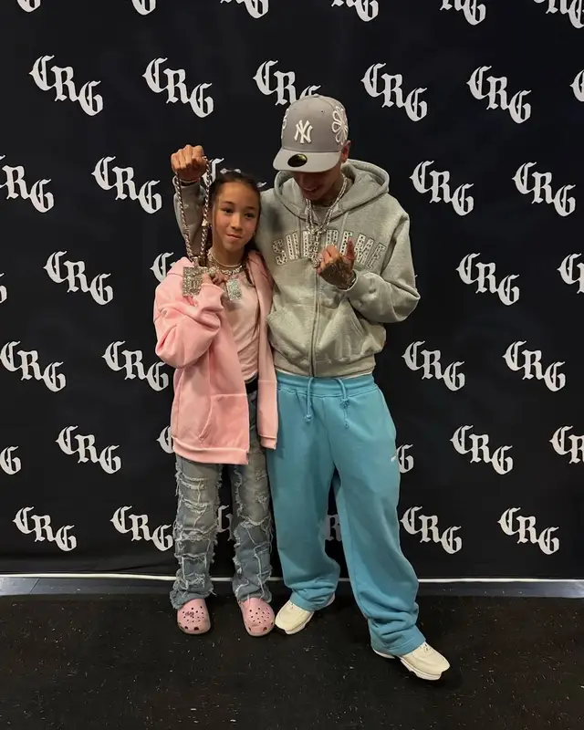 Central Cee outfit in Supreme, Chanel, and B.B. Simon, 2025