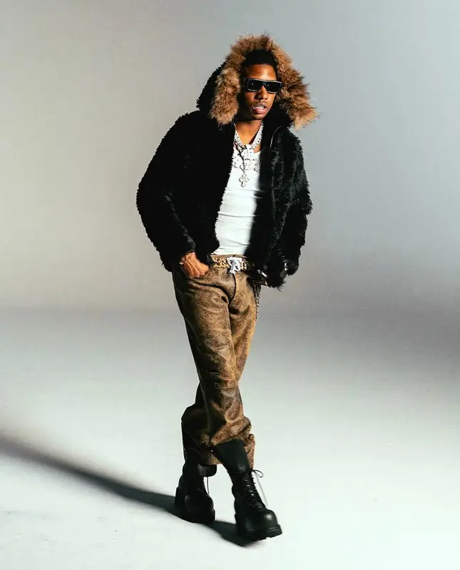 Rob49 outfit in Saint Laurent, Rolex, and Givenchy, 2025