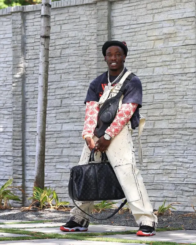 Hot Boii outfit in Jordan, Audemars Piguet, and Louis Vuitton, 2025
