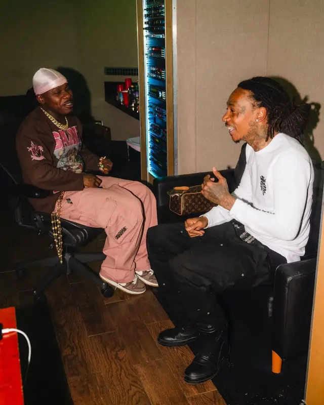 Wiz Khalifa outfit in Rick Owens, Louis Vuitton, and Chrome Hearts, 2025