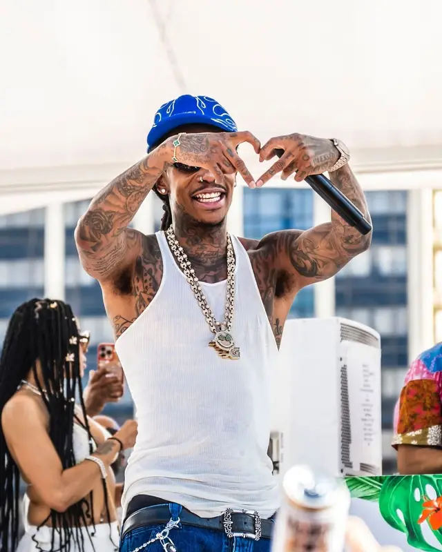 Wiz Khalifa outfit in Rick Owens, Nike, and Chrome Hearts, 2025