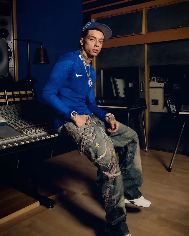 Central Cee outfit in Nike, Acne Studios, and Richard Mille, 2025