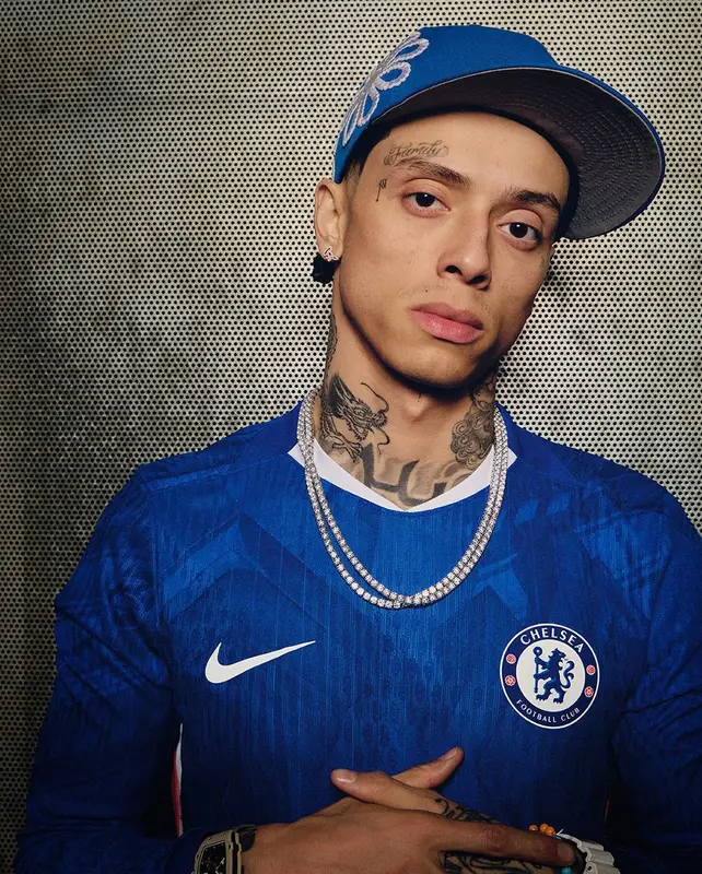 Central Cee outfit in Nike, Acne Studios, and Richard Mille, 2025