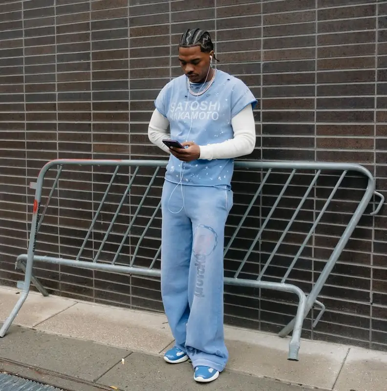 Lil Baby outfit in Satoshi Nakamoto, 2025