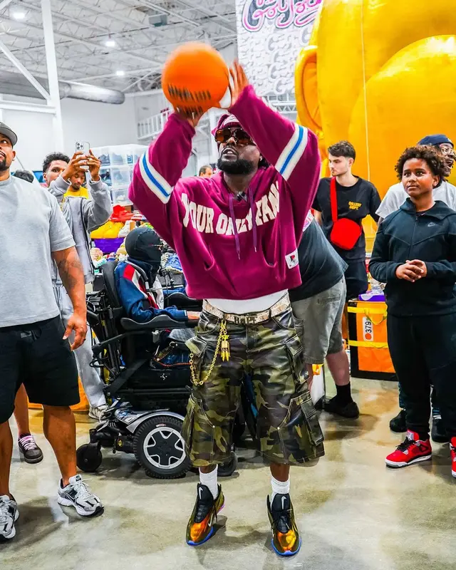 Wale outfit in Loewe, Loverboy by Charles Jeffrey, and Doublet, 2025